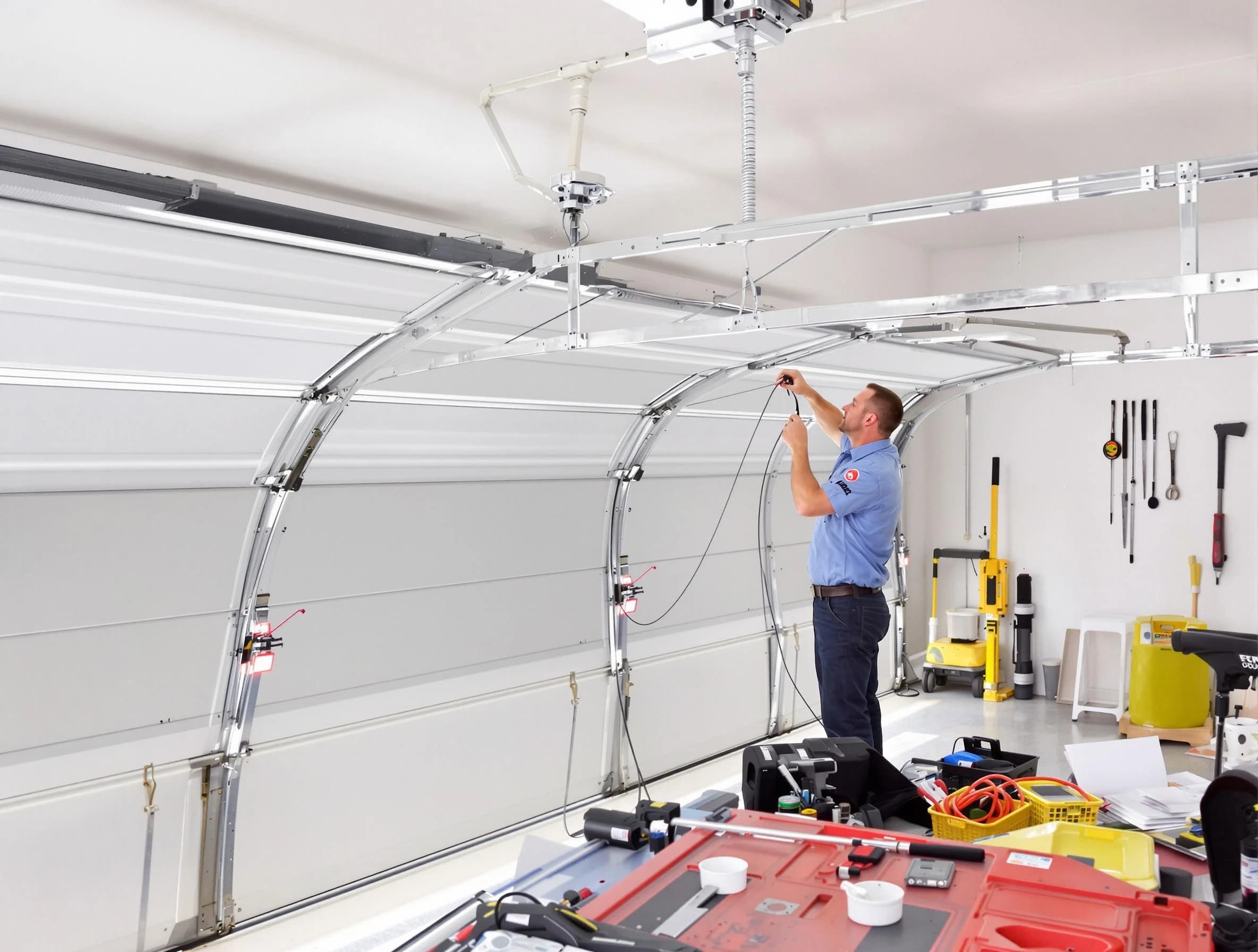 Garage door cable repair service by Spring Hill Garage Door Repair in Spring Hill