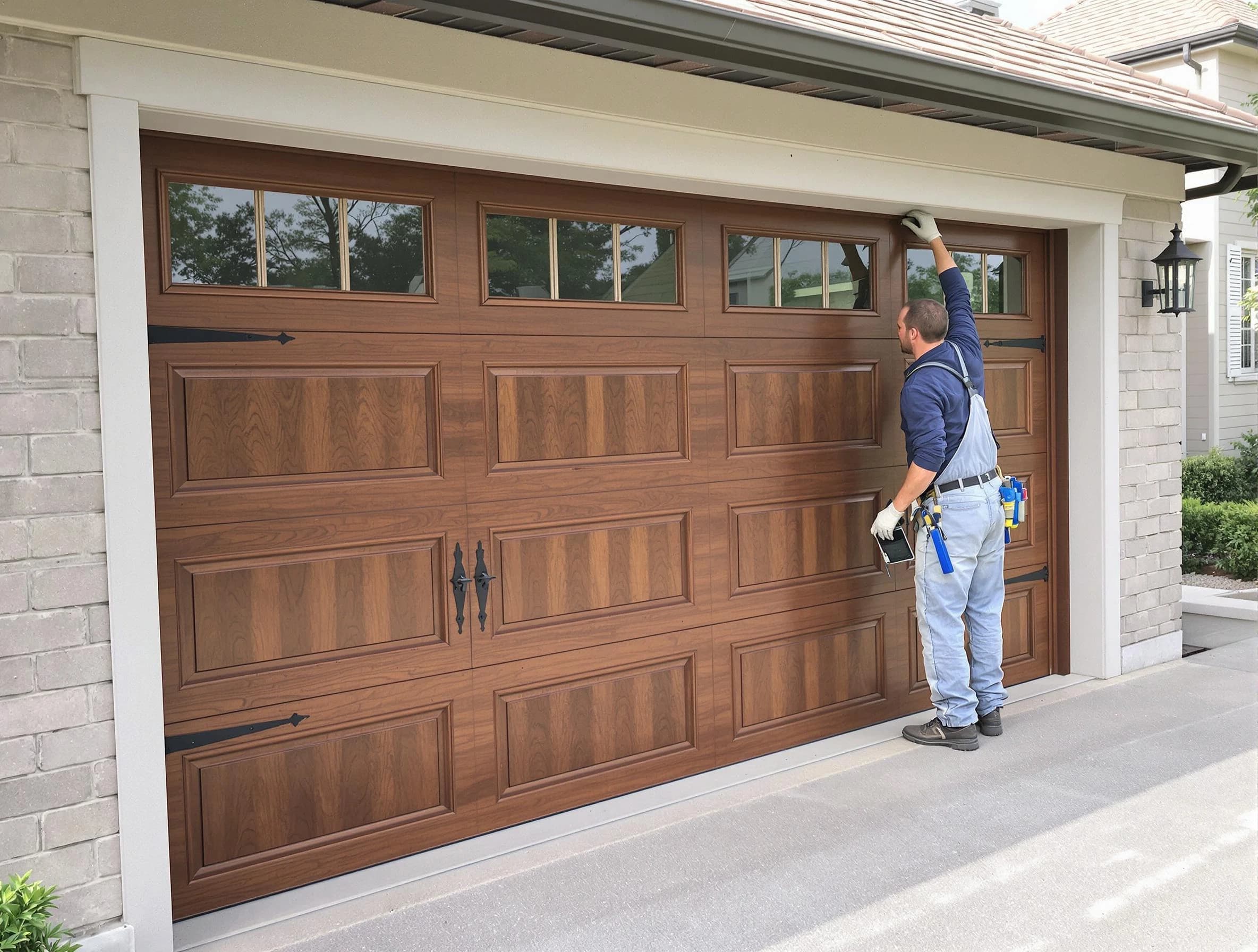 Custom garage door showcase by Spring Hill Garage Door Repair in Spring Hill