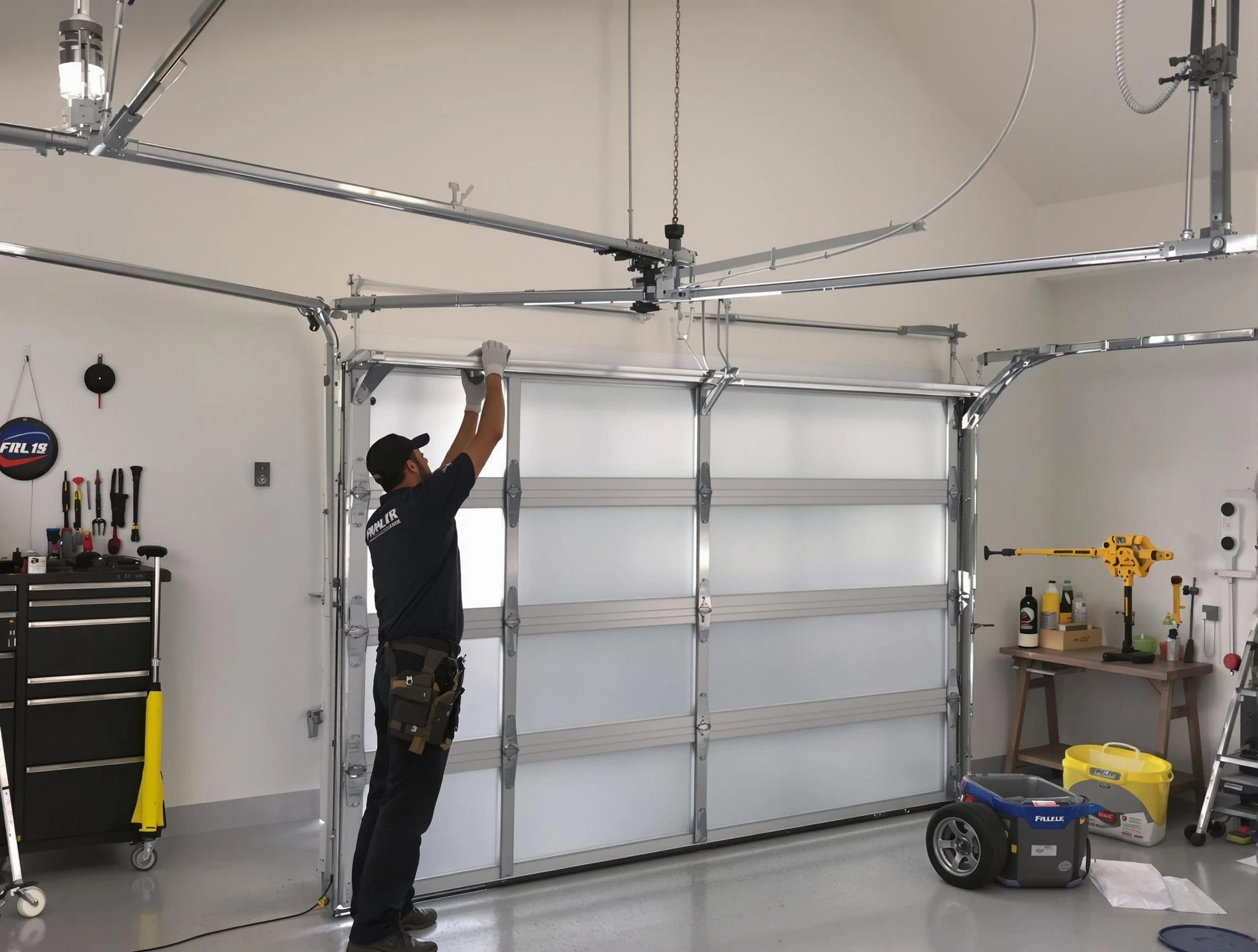 Spring Hill Garage Door Repair certified team performing precision garage door installation in Spring Hill