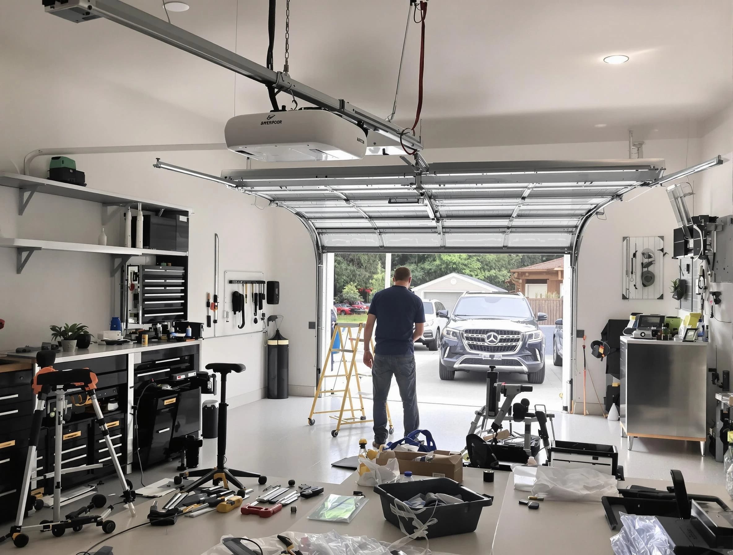 Garage door opener installation by Spring Hill Garage Door Repair in Spring Hill