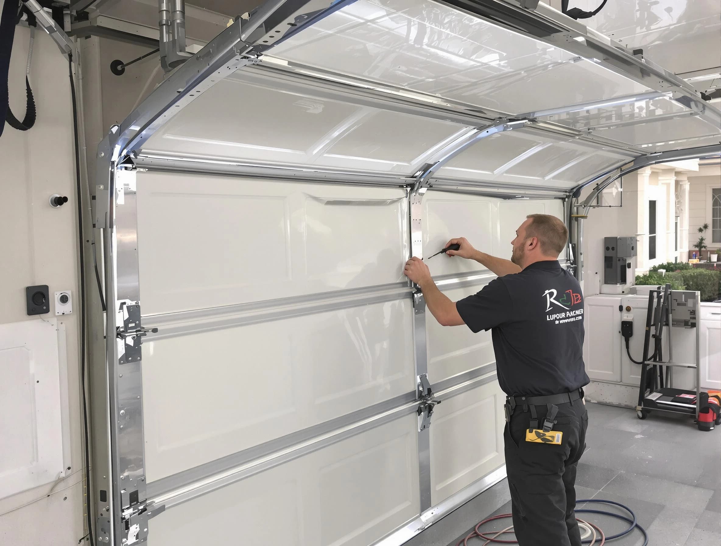 Spring Hill Garage Door Repair professional performing panel repair in Spring Hill