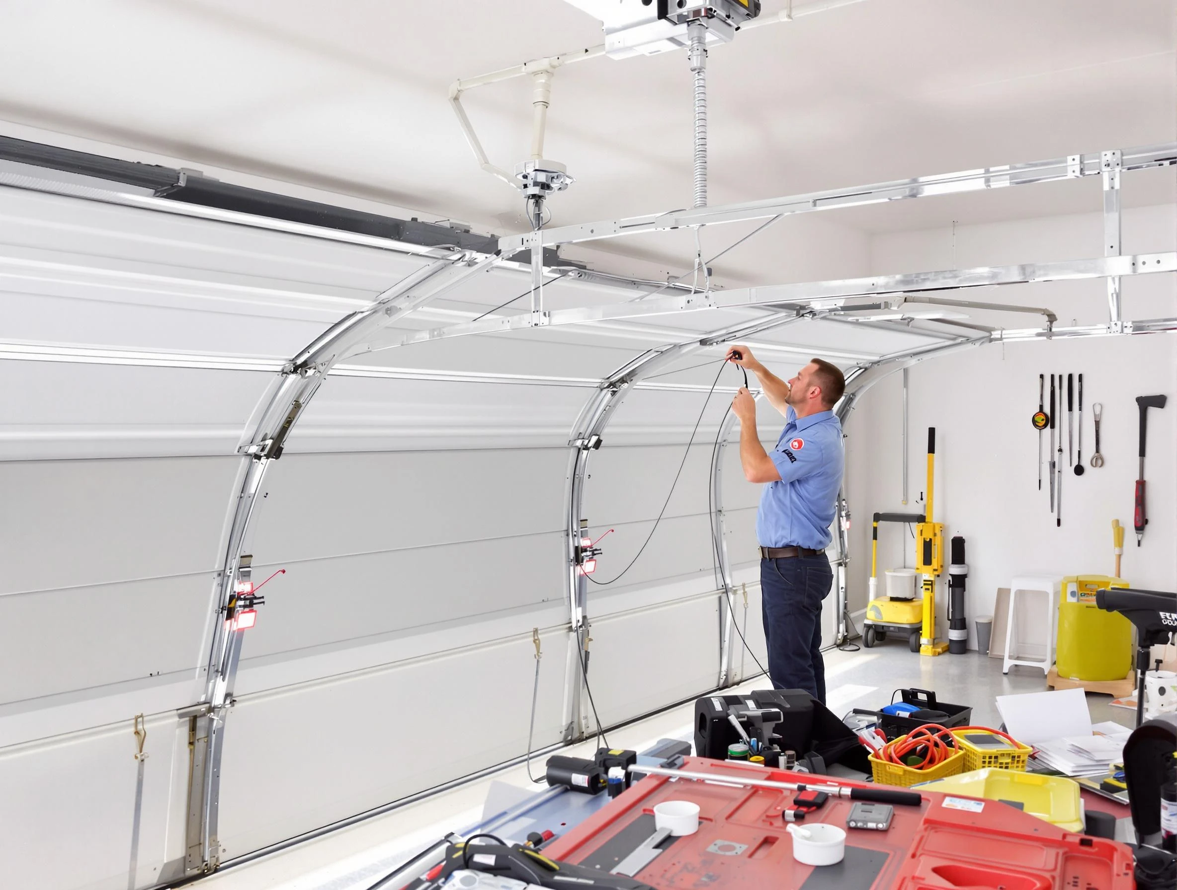 Garage door cable repair service by Spring Hill Garage Door Repair in Spring Hill