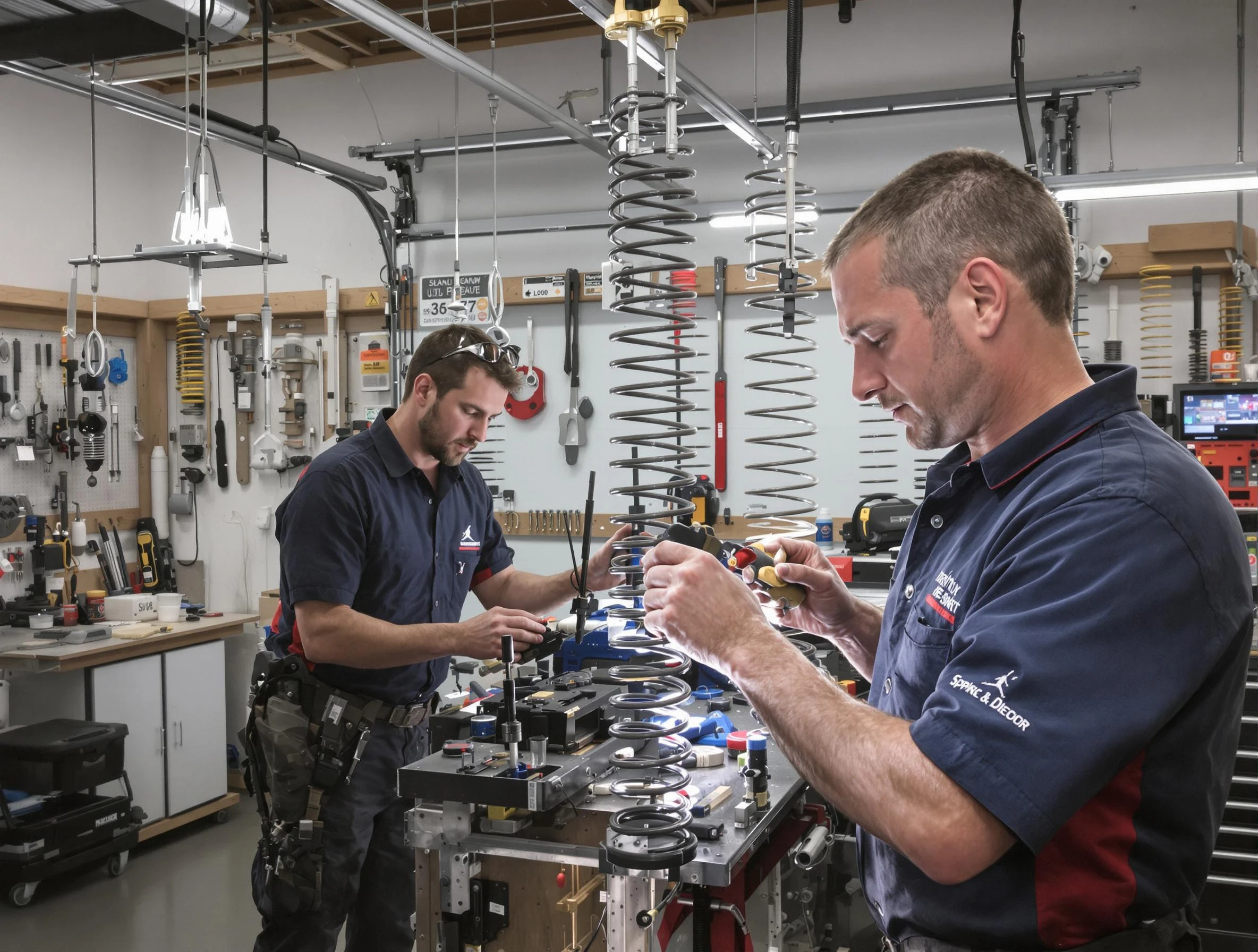 Garage door spring repair service by Spring Hill Garage Door Repair in Spring Hill