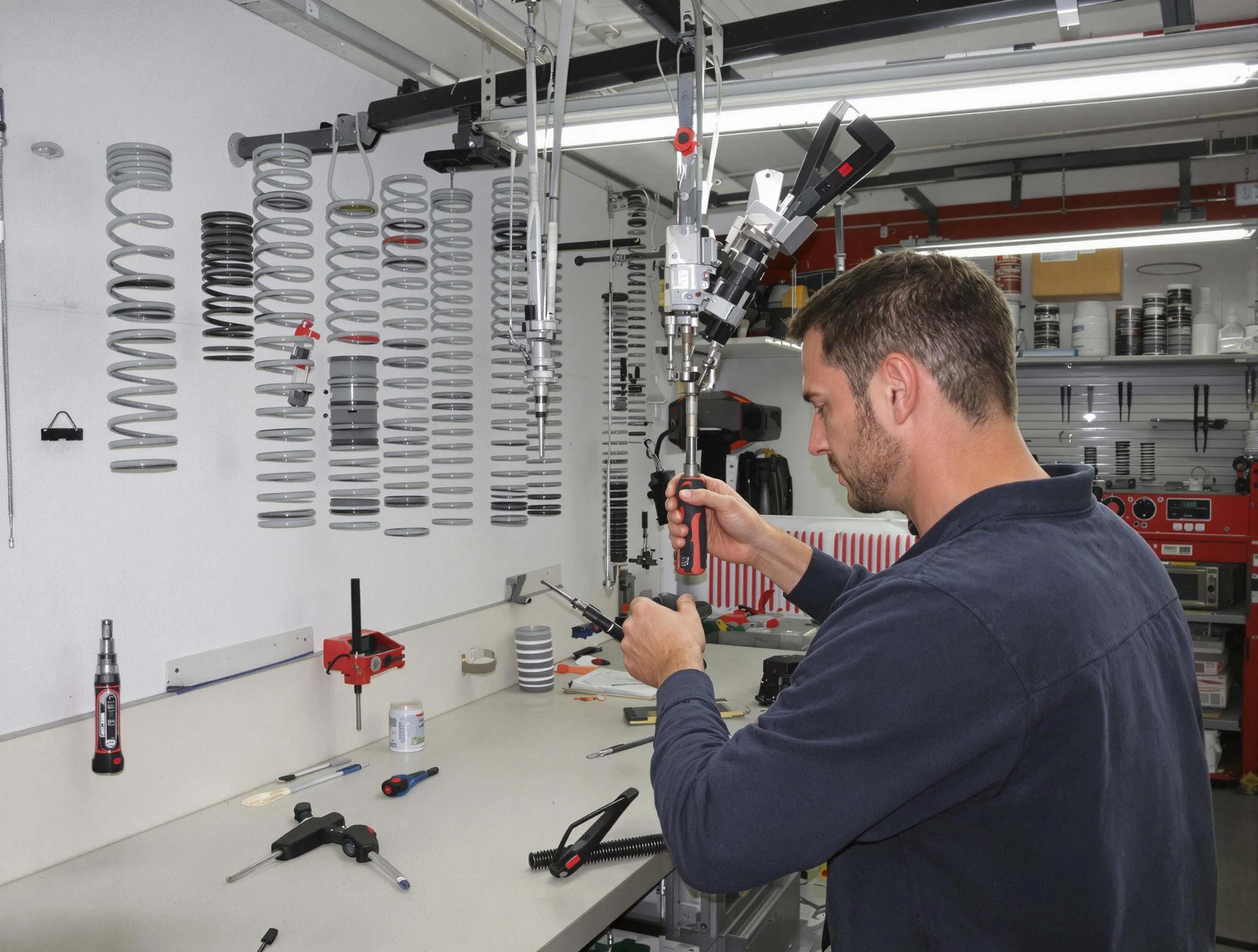 Spring Hill Garage Door Repair safety certified technician performing precision spring replacement in Spring Hill
